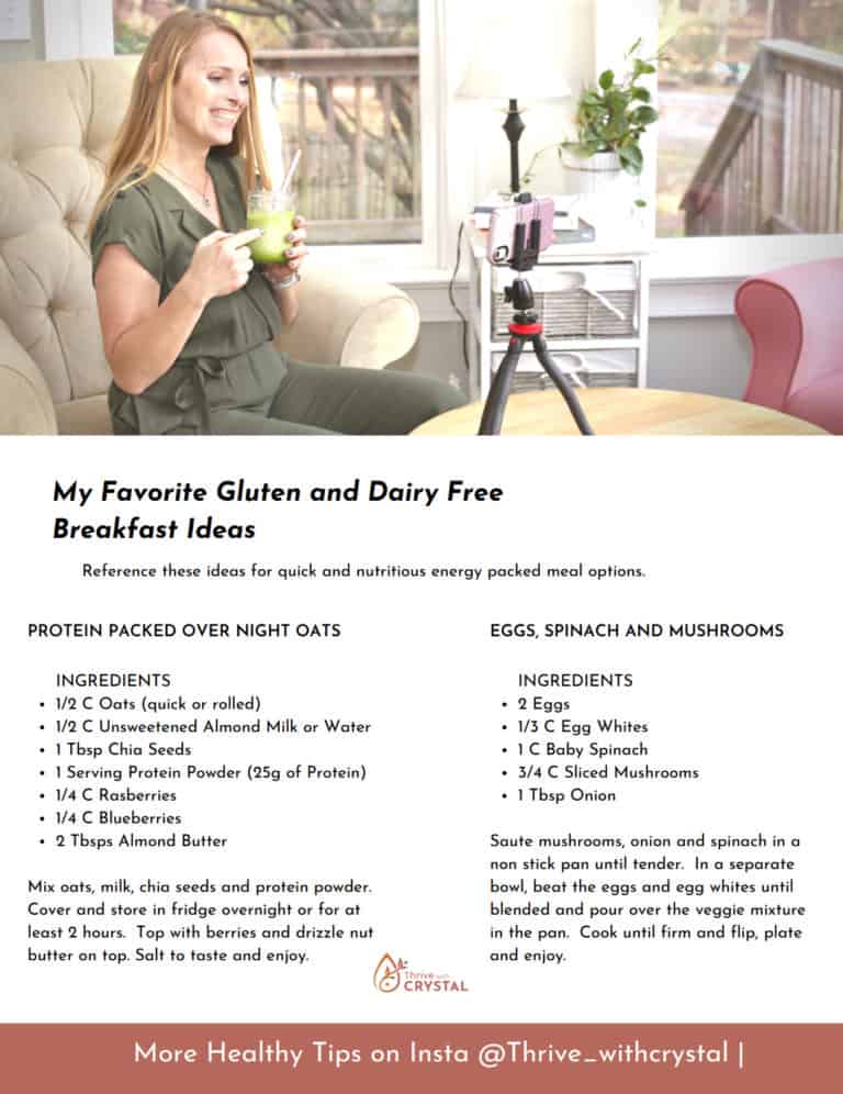 Download Gluten and Dairy Free Breakfast Ideas PDF